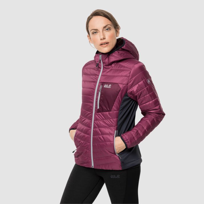 Jack Wolfskin Womens Routeburn Windproof Jacket Purple 673248DJL